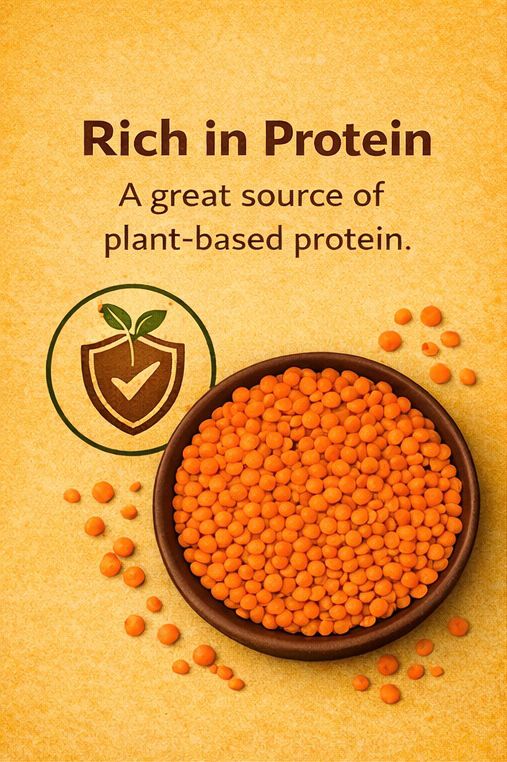 Pitambara Foods - Masoor Dal (Whole), 500gm